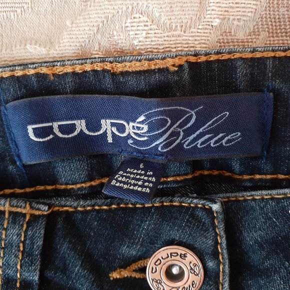Gap Coupe Blue Women's Dark Washed Jeans Bootcut Tummy Control - Size 6 - NWT - Picture 8 of 13